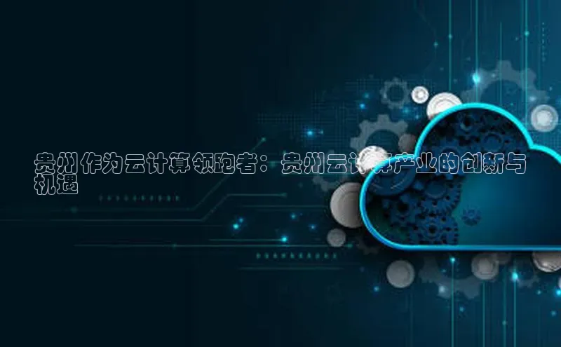 金年会金字招牌6766猫眼贵州作为云计算领跑者：贵州云计算产业的创新与
机遇